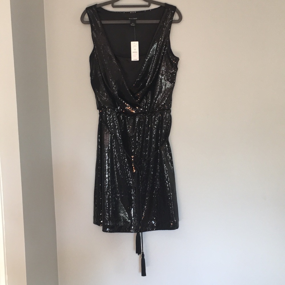 White House Black Market Black sequin dress